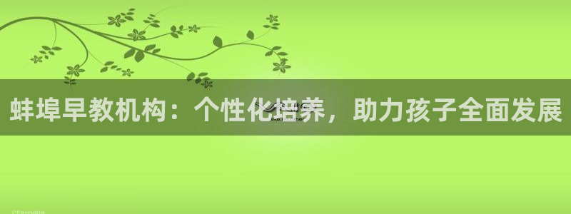 天顺娱乐邓78778卧：蚌埠早教机构：个性化培养，助力孩子全面发展