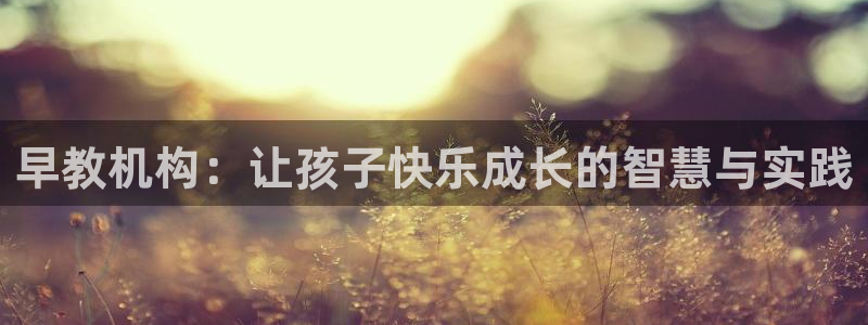 天顺娱乐卜六七五一三八：早教机构：让孩子快乐成长的智慧与实践