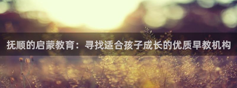 天顺娱乐招商：抚顺的启蒙教育：寻找适合孩子成长的优质早教机构