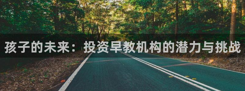 天顺娱乐中943994：孩子的未来：投资早教机构的潜力与挑战