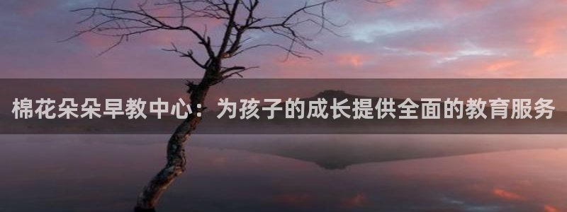 天顺娱乐曰砂70648：棉花朵朵早教中心：为孩子的成长提供全面的教育服务