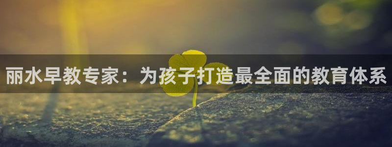 天顺娱乐心70648抠：丽水早教专家：为孩子打造最全面的教育体系