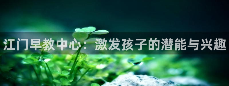 天顺娱乐黑平台：江门早教中心：激发孩子的潜能与兴趣