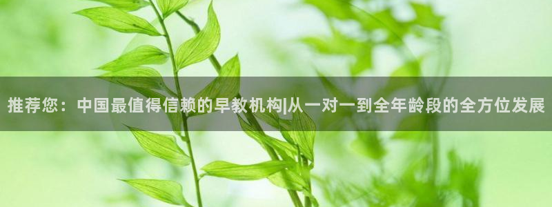 天顺娱乐趁675138：推荐您：中国最值得信赖的早教机构|从一对一到全年龄段的全